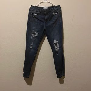 Dark Blue Casual Jeans